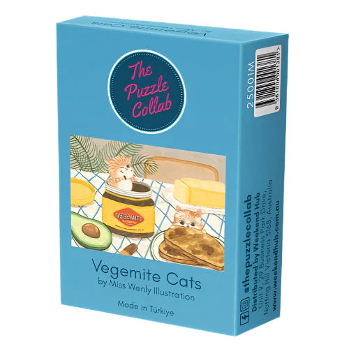 The Puzzle Collab 99pc Micro Jigsaw Puzzle Vegemite and Cats