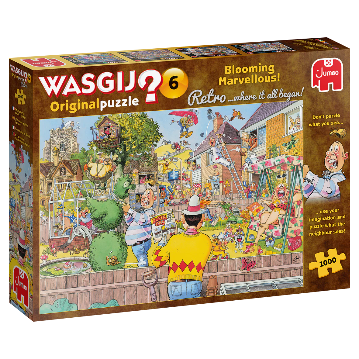 Wasgij? 1000pc Jigsaw Puzzle Retro Original #6 Blooming Marvelous