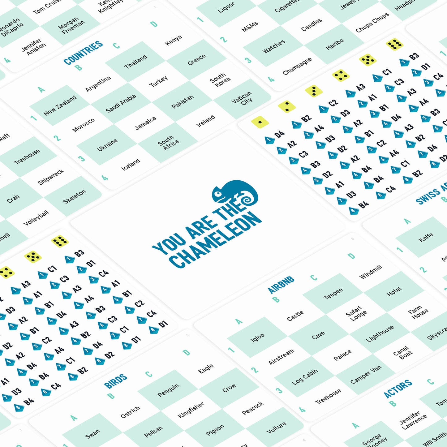 The Chameleon Travel Edition Card Game