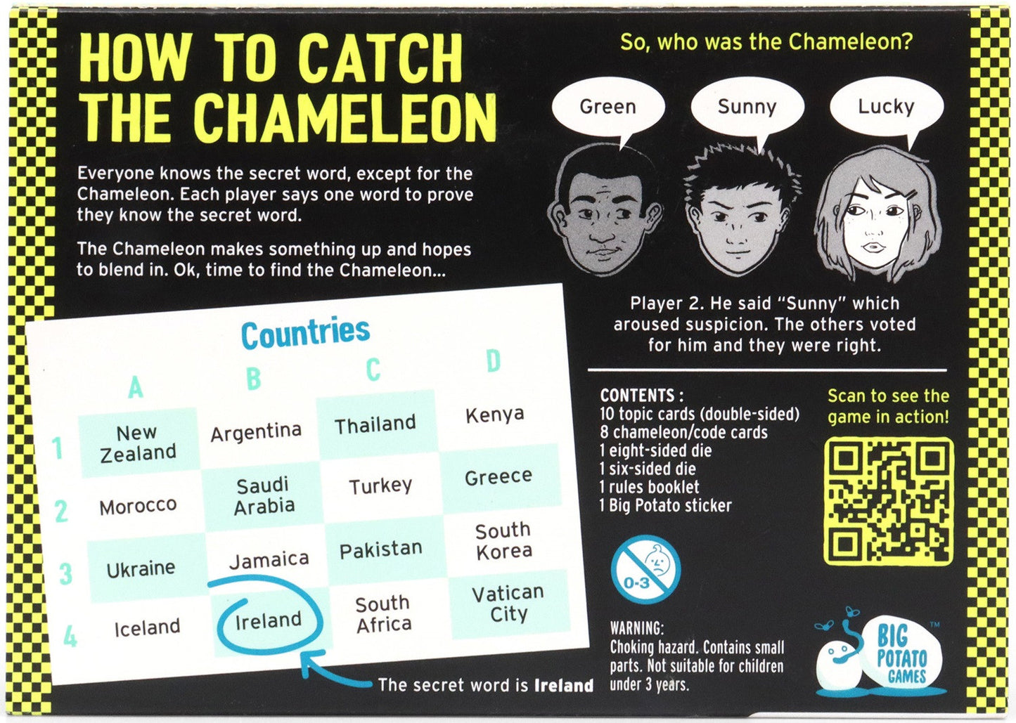 The Chameleon Travel Edition Card Game