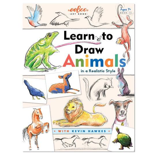 eeBoo Learn How to Draw Animals Art Book