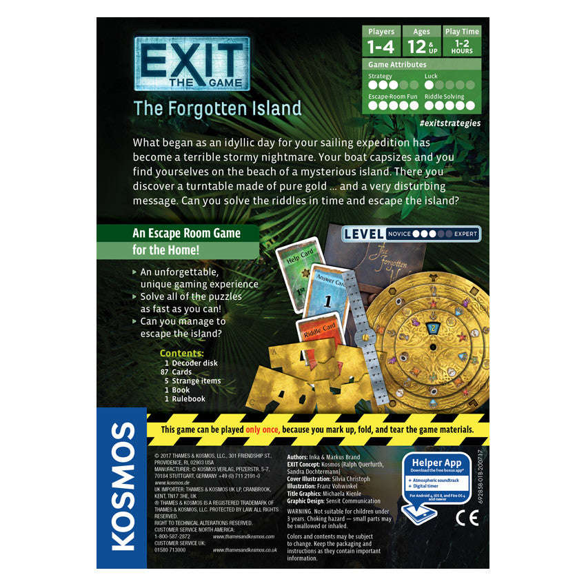 Exit the Game Forgotten Island Escape Room Game