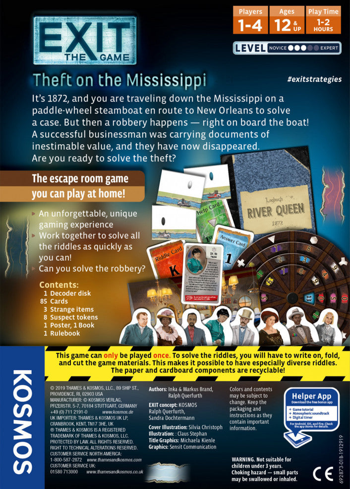 Exit the Game Theft on the Mississippi Escape Room Game