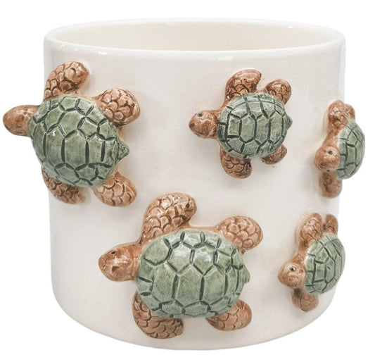 Urban Products Family of Turtles Planter Green