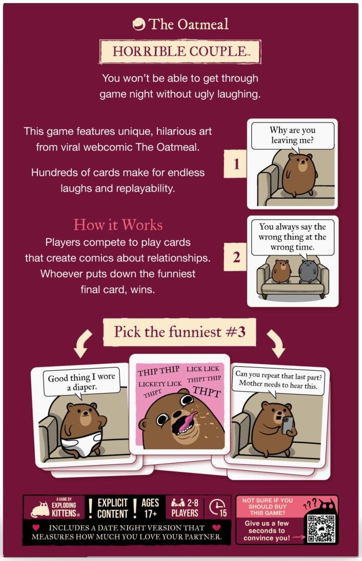 Horrible Couple Card Game