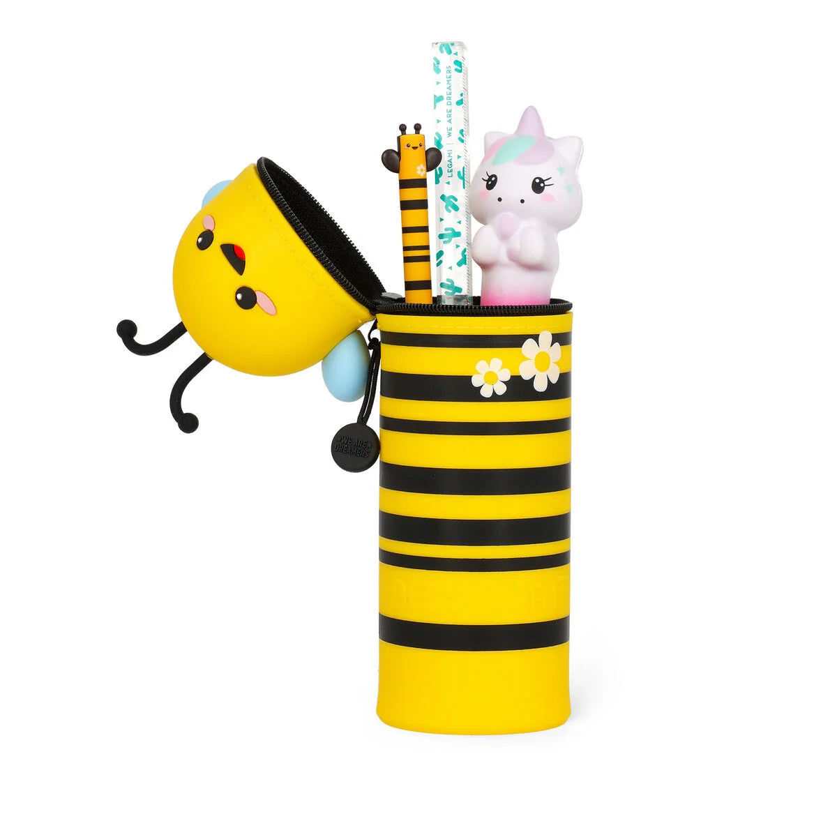 Legami Kawaii 2 in 1 Soft Silicone Pencil Case - Bee