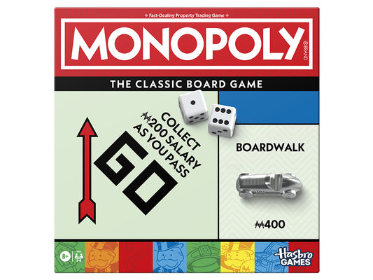 Front cover of the Classic Monopoly Game