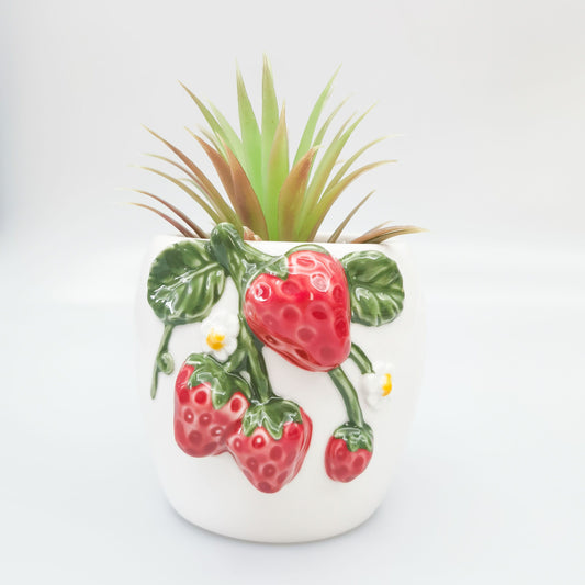 Urban Products Strawberry Plant White and Red