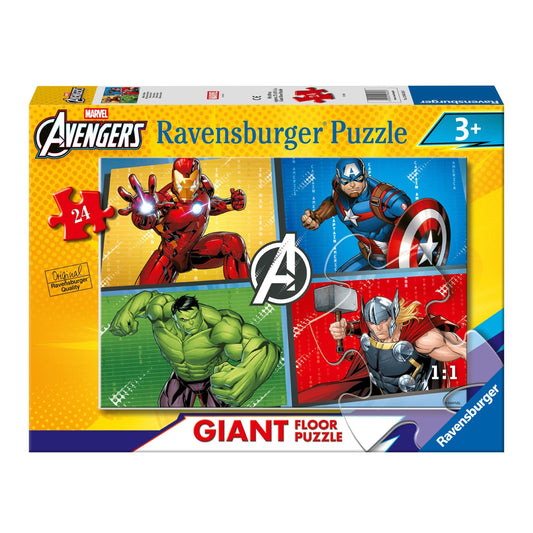 Ravensburger 24pc Giant Floor Puzzle Avengers The Heroes In Action packaging on a white background