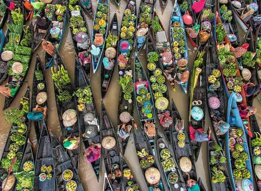 Ravensburger 500pc Jigsaw Puzzle Floating Market Indonesia