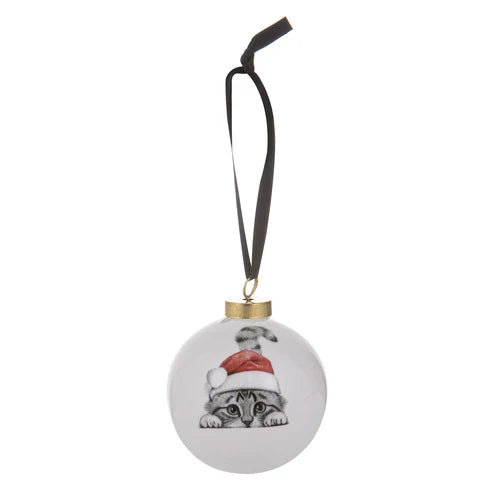 Ashdene Santa Paws Chester The Cat Bauble
