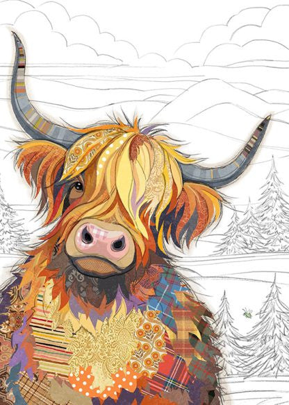 Bug Art Cameron Cow greeting card