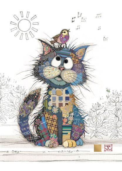 Bug Art Charlie Cat greeting card