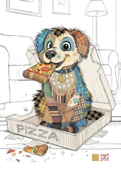 Bug Art Pedro Pup greeting card
