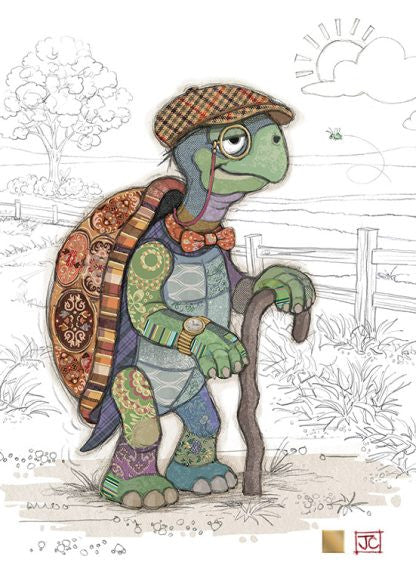 Bug Art Theodore Tortoise greeting card