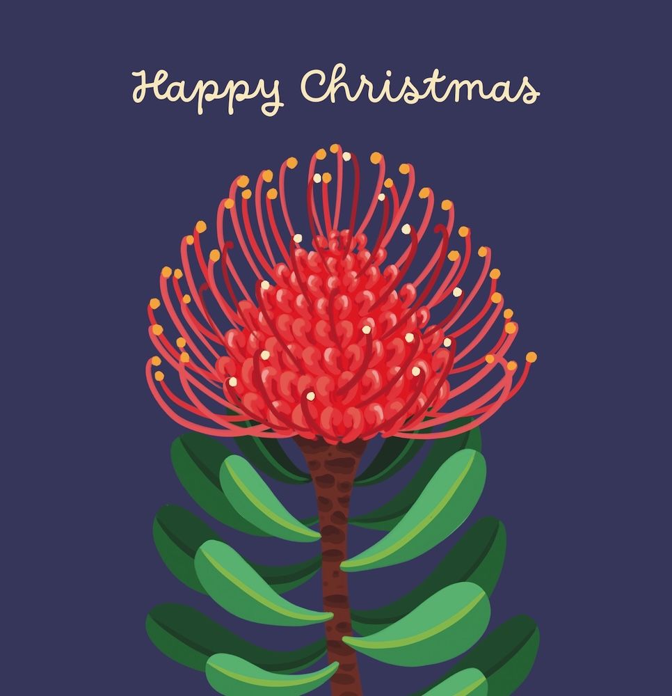 Charity Christmas Card 2026 10pk RSPCA Christmas Flowers