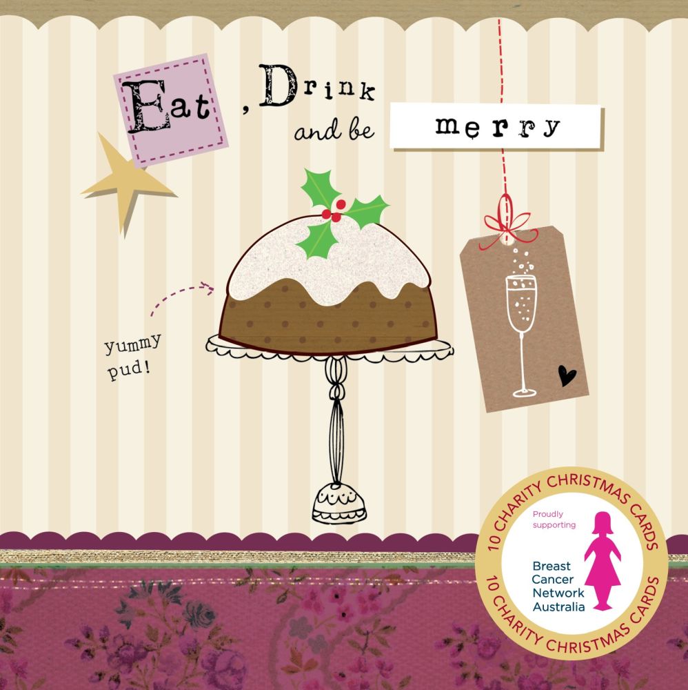 Charity Christmas Card 2026 BCNA Eat Drink and be Merry