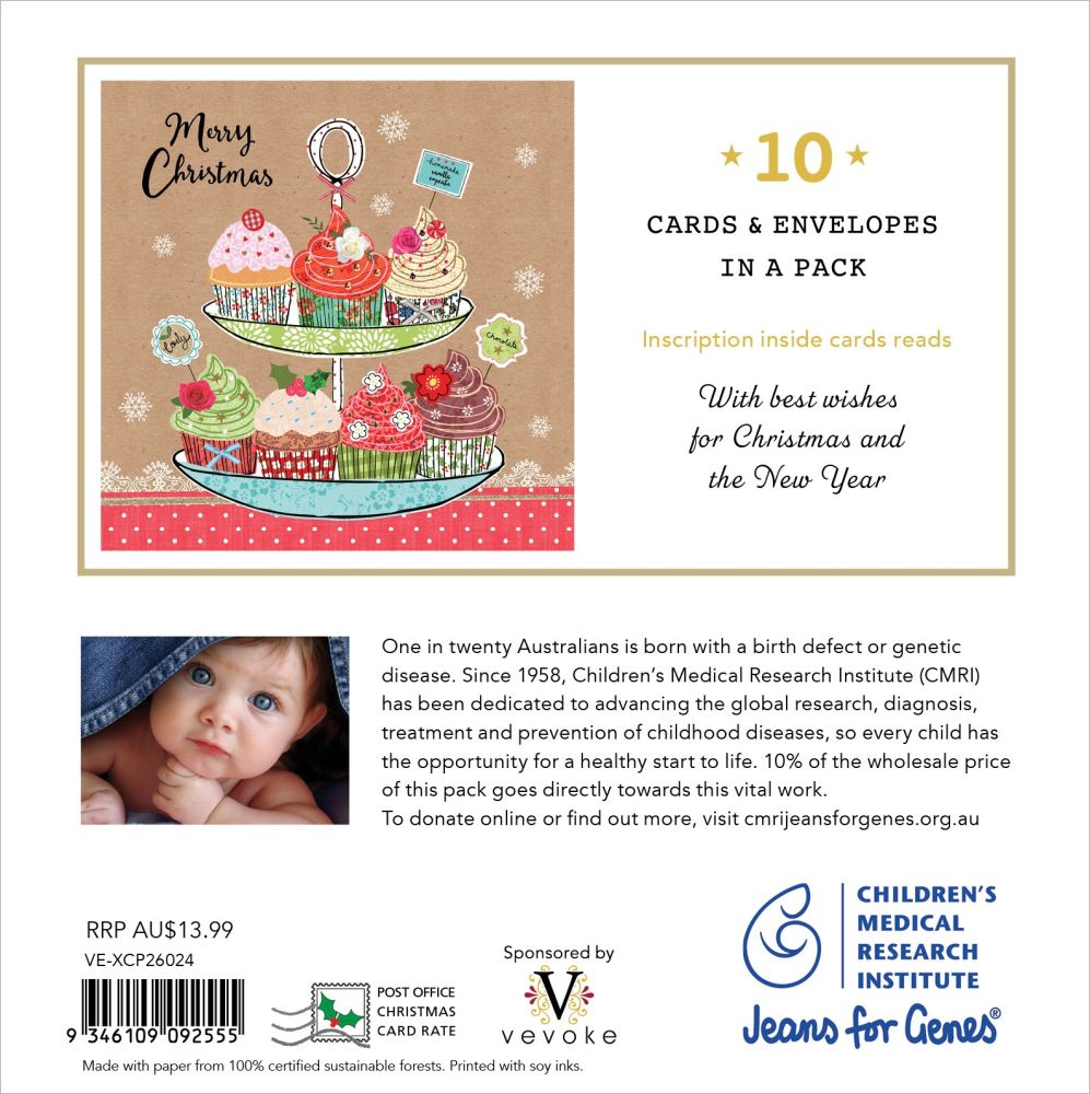 Charity Christmas Card 2026 BCNA Festive Treats