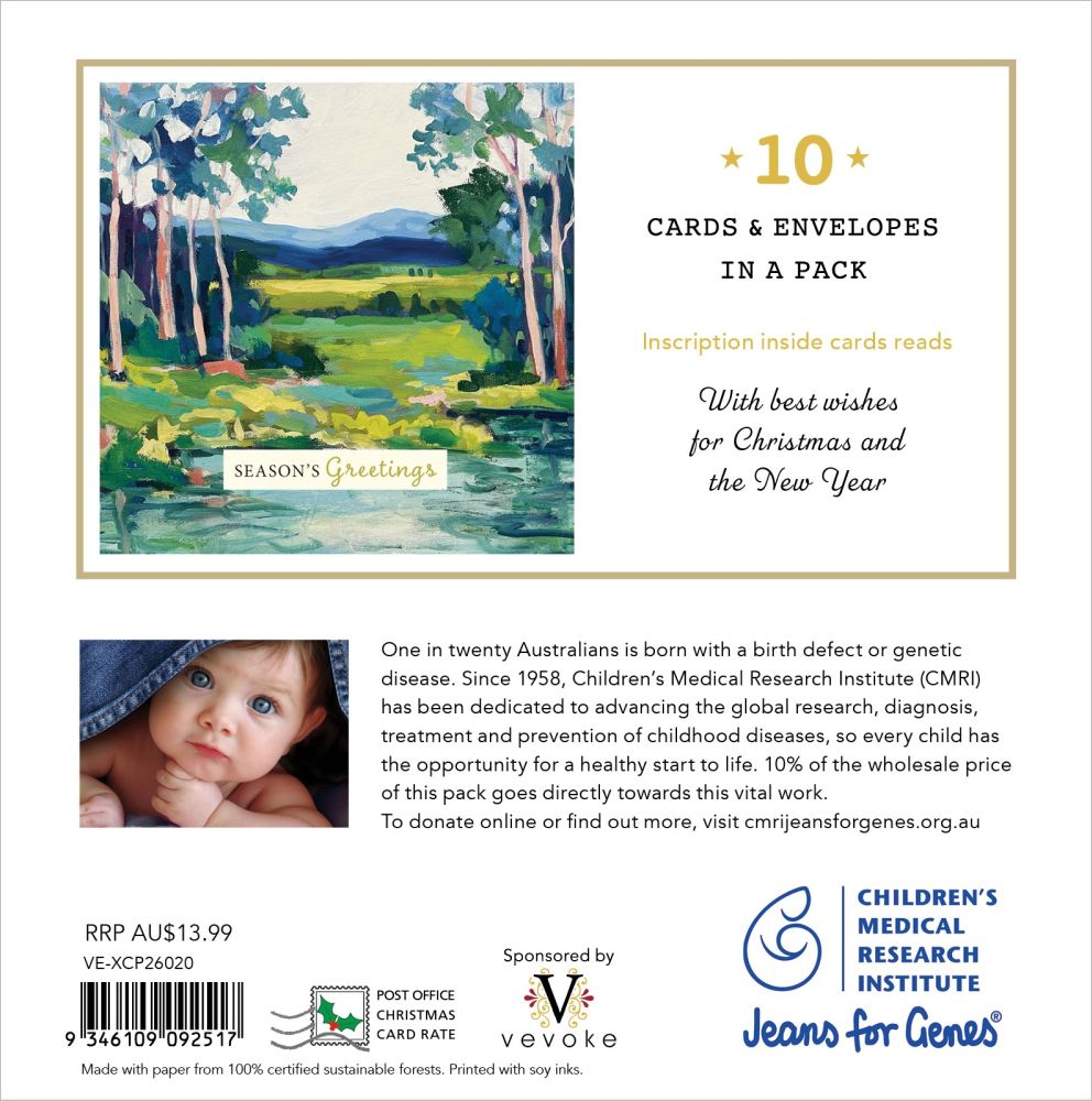 Charity Christmas Card 2026 CMRI Australian Christmas Serenity