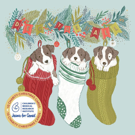 Charity Christmas Card 2026 CMRI Cheeky Puppies