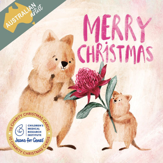 Charity Christmas Card 2026 CMRI Quokka Christmas Present