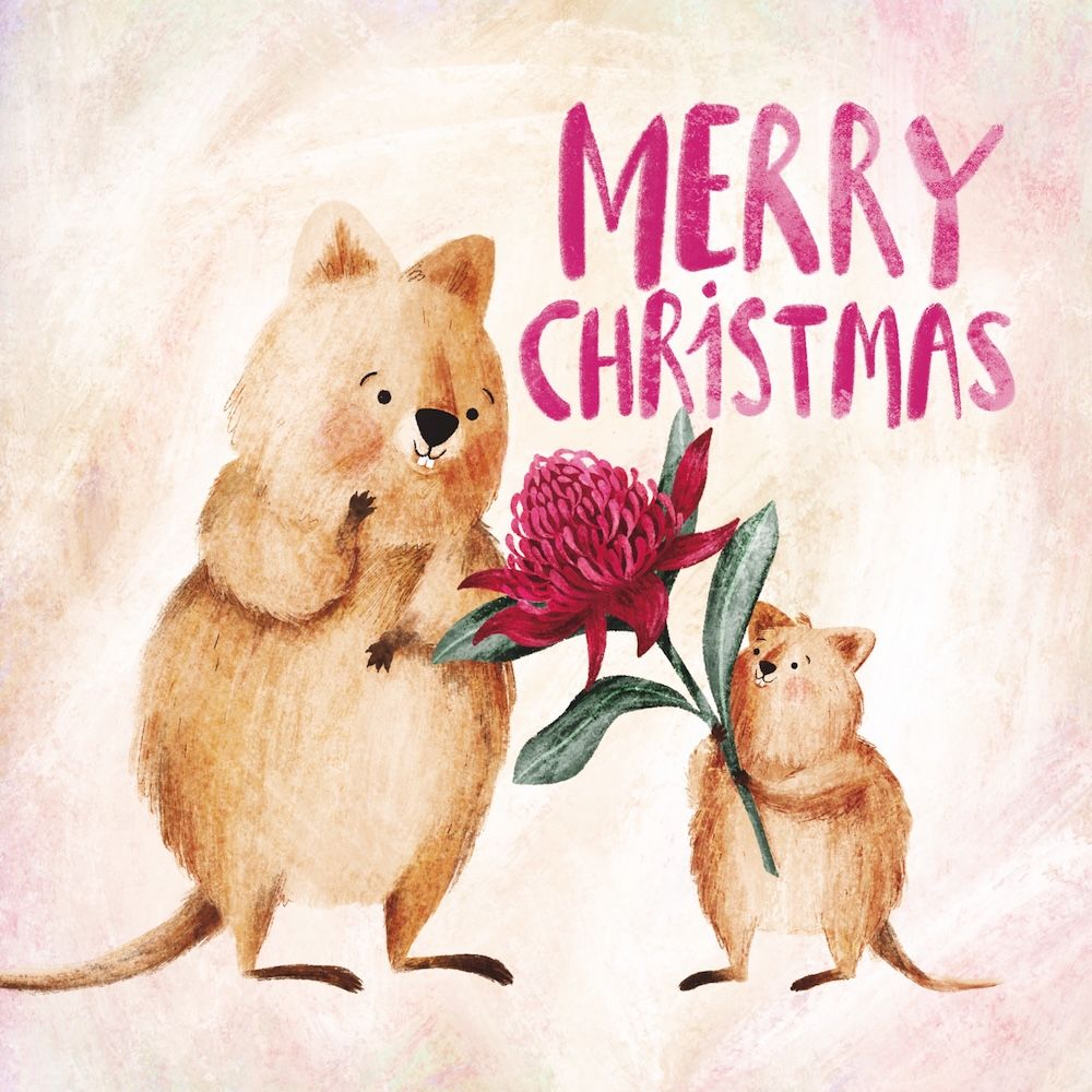 Charity Christmas Card 2026 CMRI Quokka Christmas Present