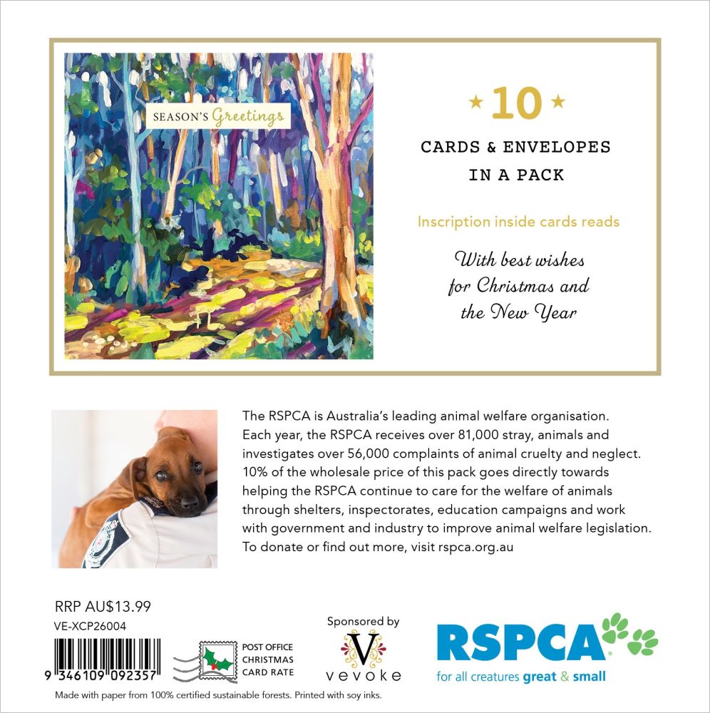 Charity Christmas Card 2026 RSPCA Australian Christmas Gums
