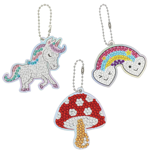 Discovery Zone Diamond Art Bag Charm