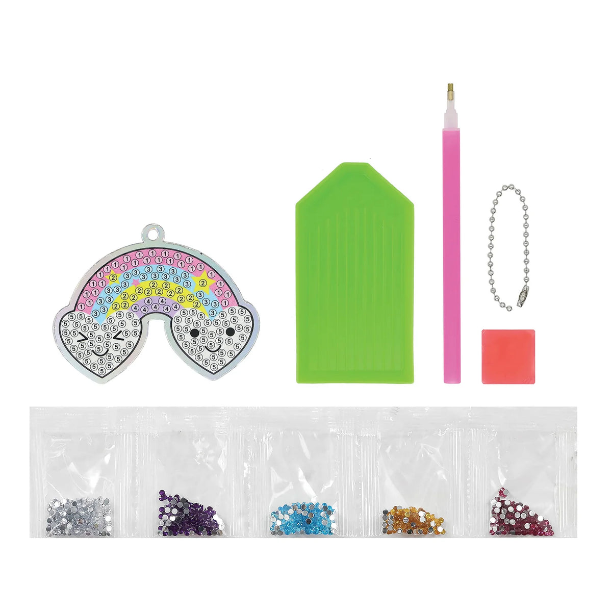 Discovery Zone Diamond Art Bag Charm