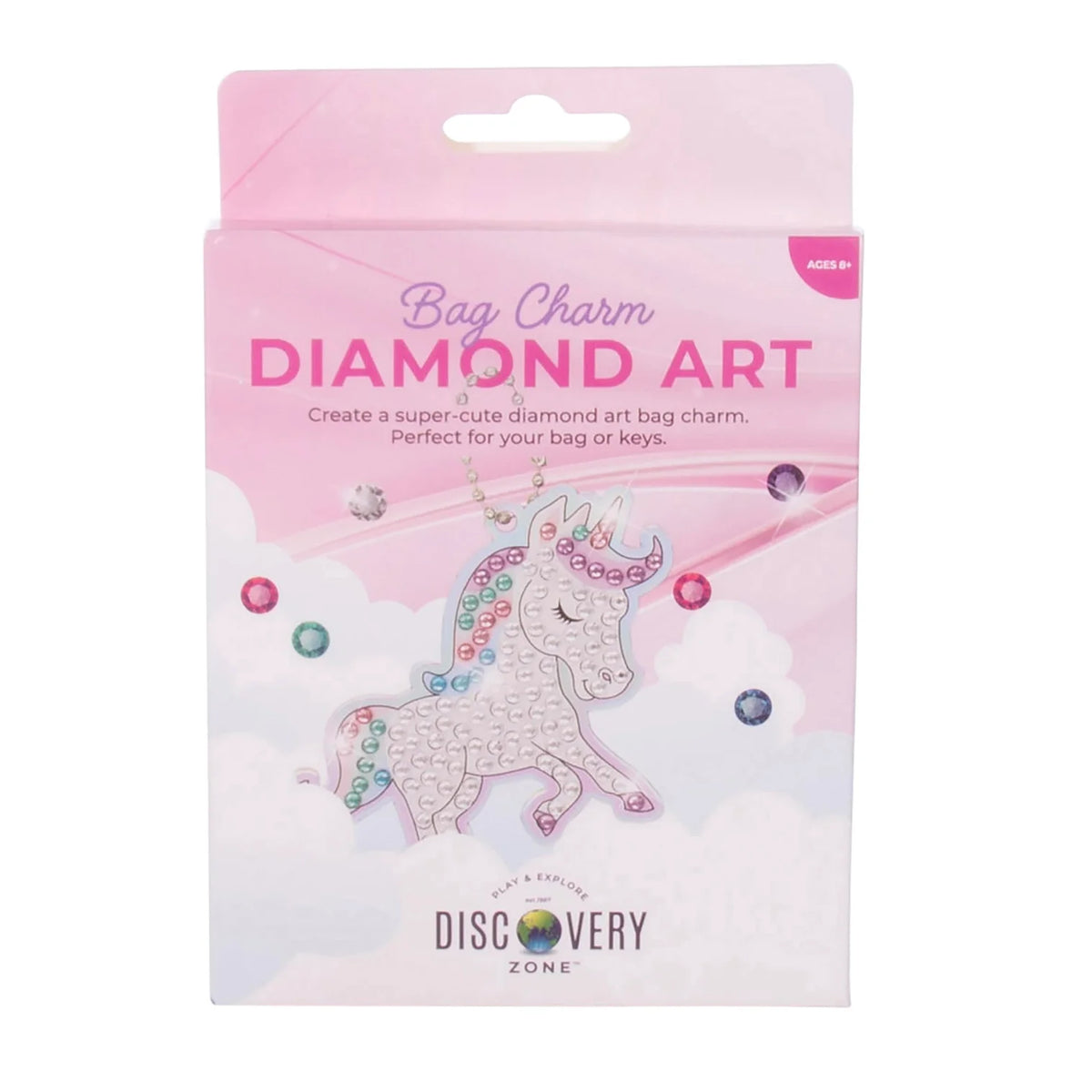 Discovery Zone Diamond Art Bag Charm