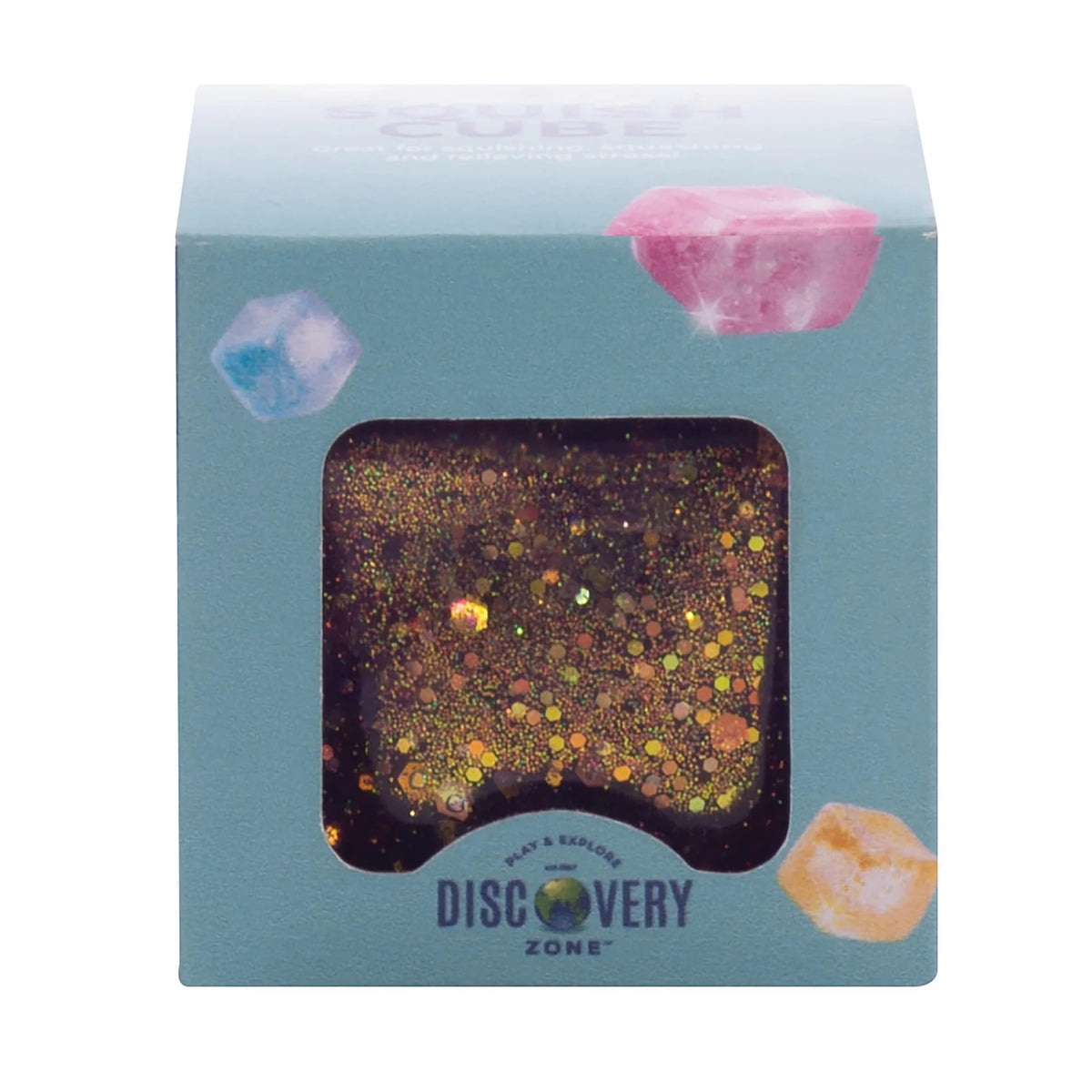 Discovery Zone Sparkly Squish Cube