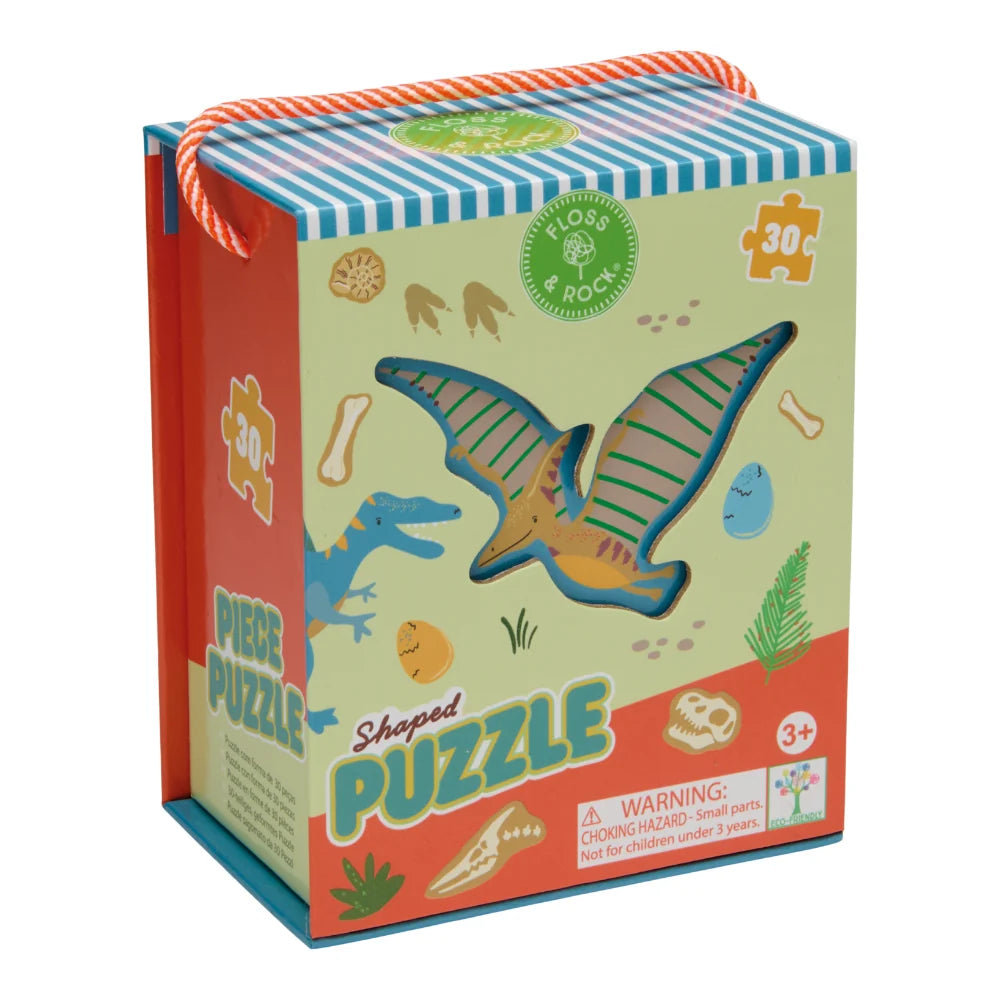 Floss and Rock 30pc Shaped Jigsaw Puzzle Dinosaur