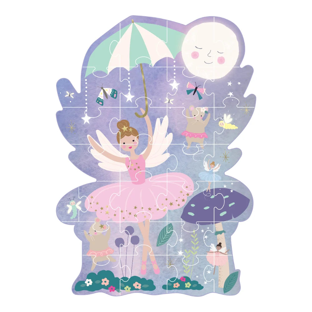 Floss and Rock 30pc Shaped Jigsaw Puzzle Enchanted Ballerina