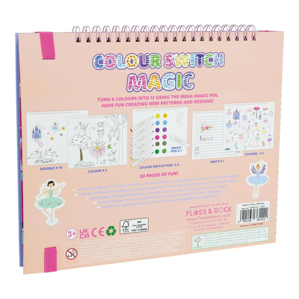 Floss and Rock Colour Switch Magic Enchanted Colouring-in Book