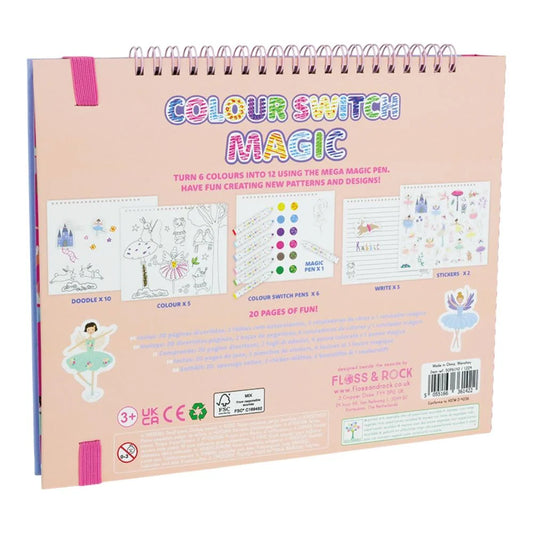 Floss and Rock Colour Switch Magic Enchanted Colouring-in Book