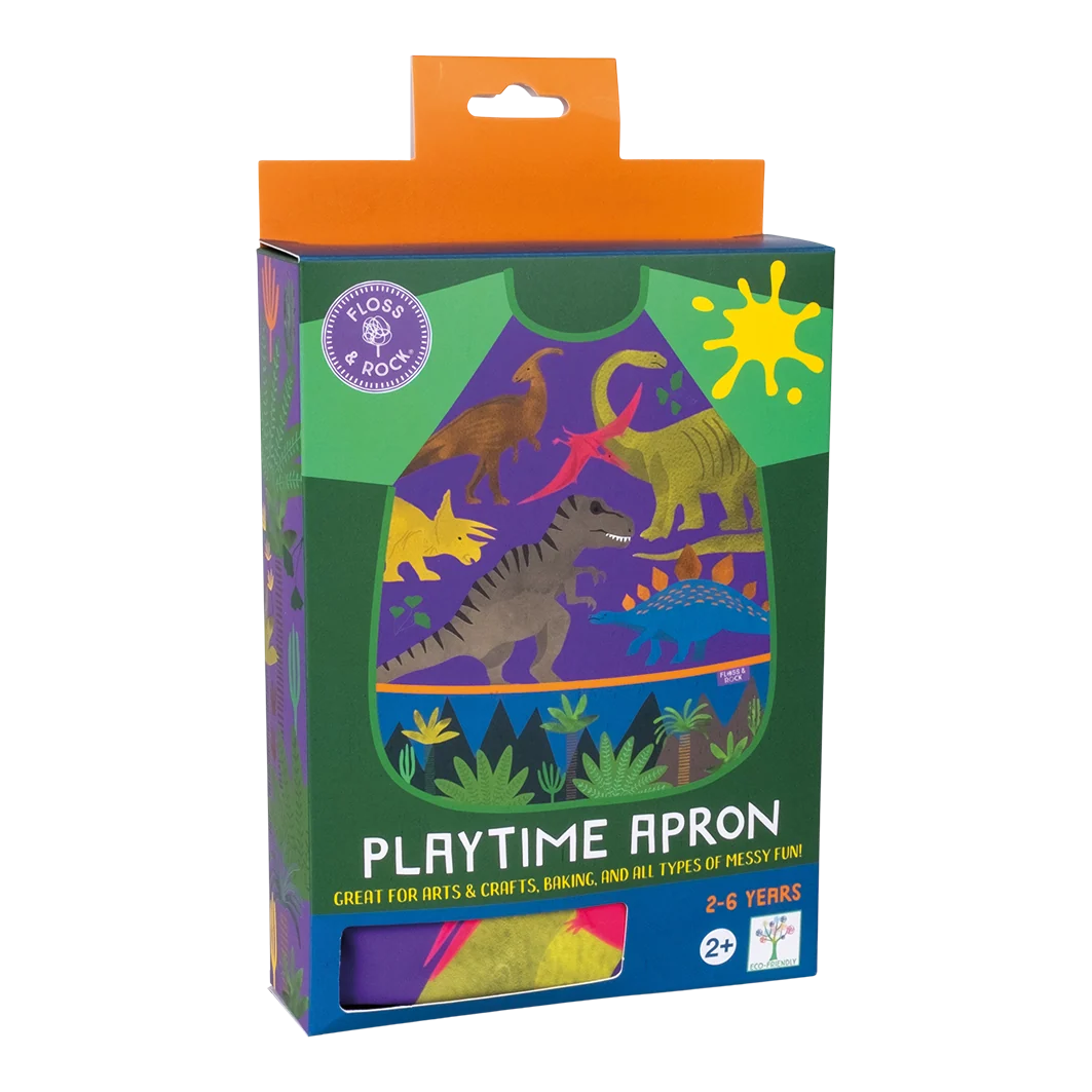 Floss and Rock Playtime Apron Dinosaur