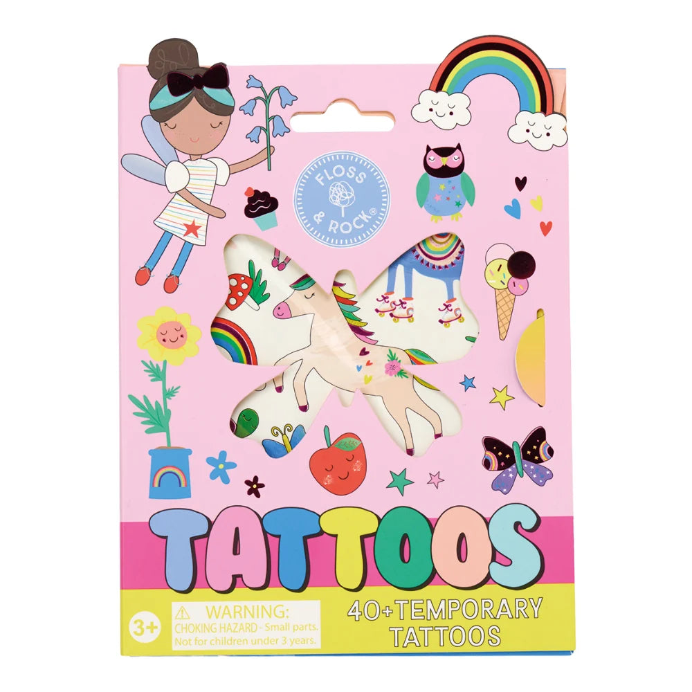 Floss and Rock Temporary Tattoos Rainbow Fairy
