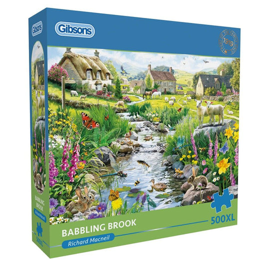 Gibsons 500pc XL Jigsaw Puzzle Babbling Brook