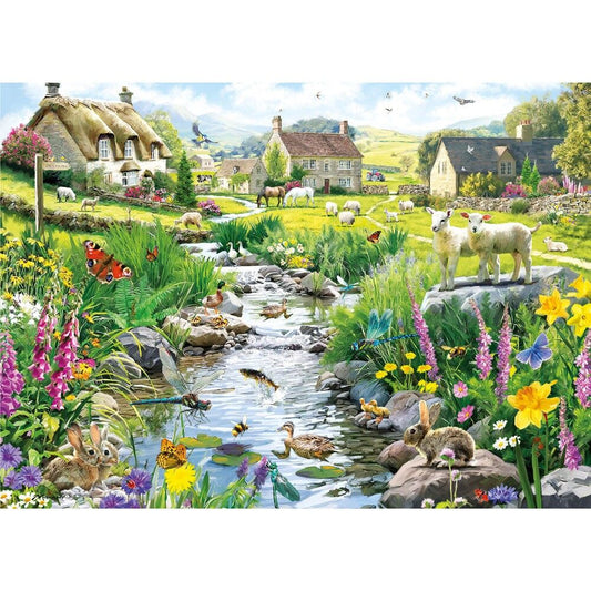 Gibsons 500pc XL Jigsaw Puzzle Babbling Brook