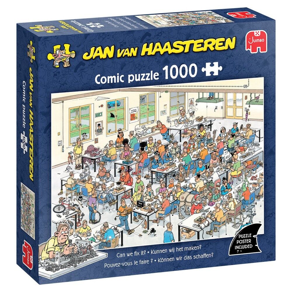 Jan Van Haasteren 1000pc Jigsaw Puzzle Can We Fix It?