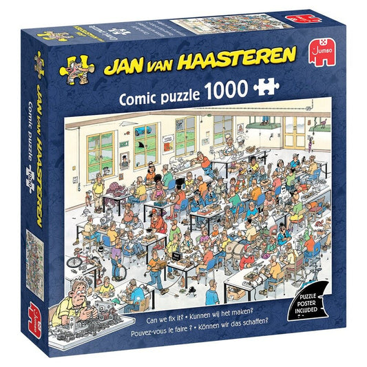 Jan Van Haasteren 1000pc Jigsaw Puzzle Can We Fix It?