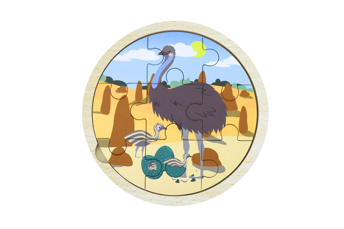 Koala Dream 9pc Wooden Puzzle Bush Buddies Emu