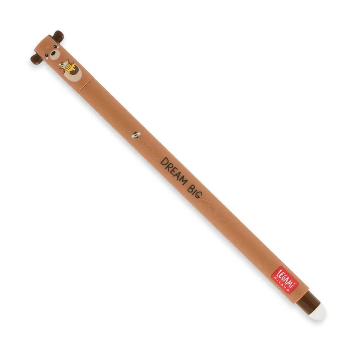 Legami Erasable Pen Bear Red Ink