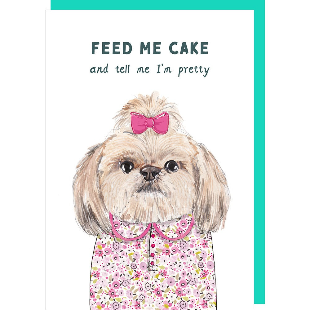 Rosie Made a Thing Greeting Card Feed Me