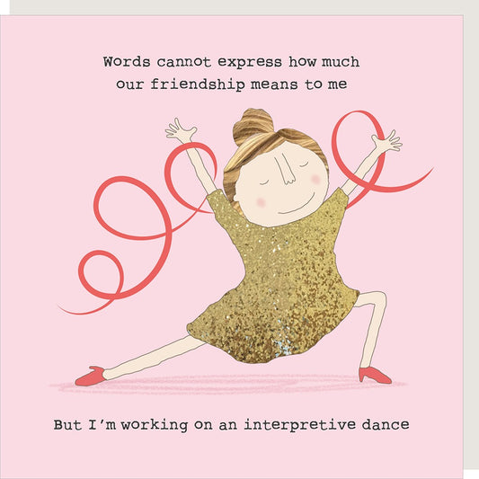 Rosie Made a Thing Greeting Card Friendship Dance