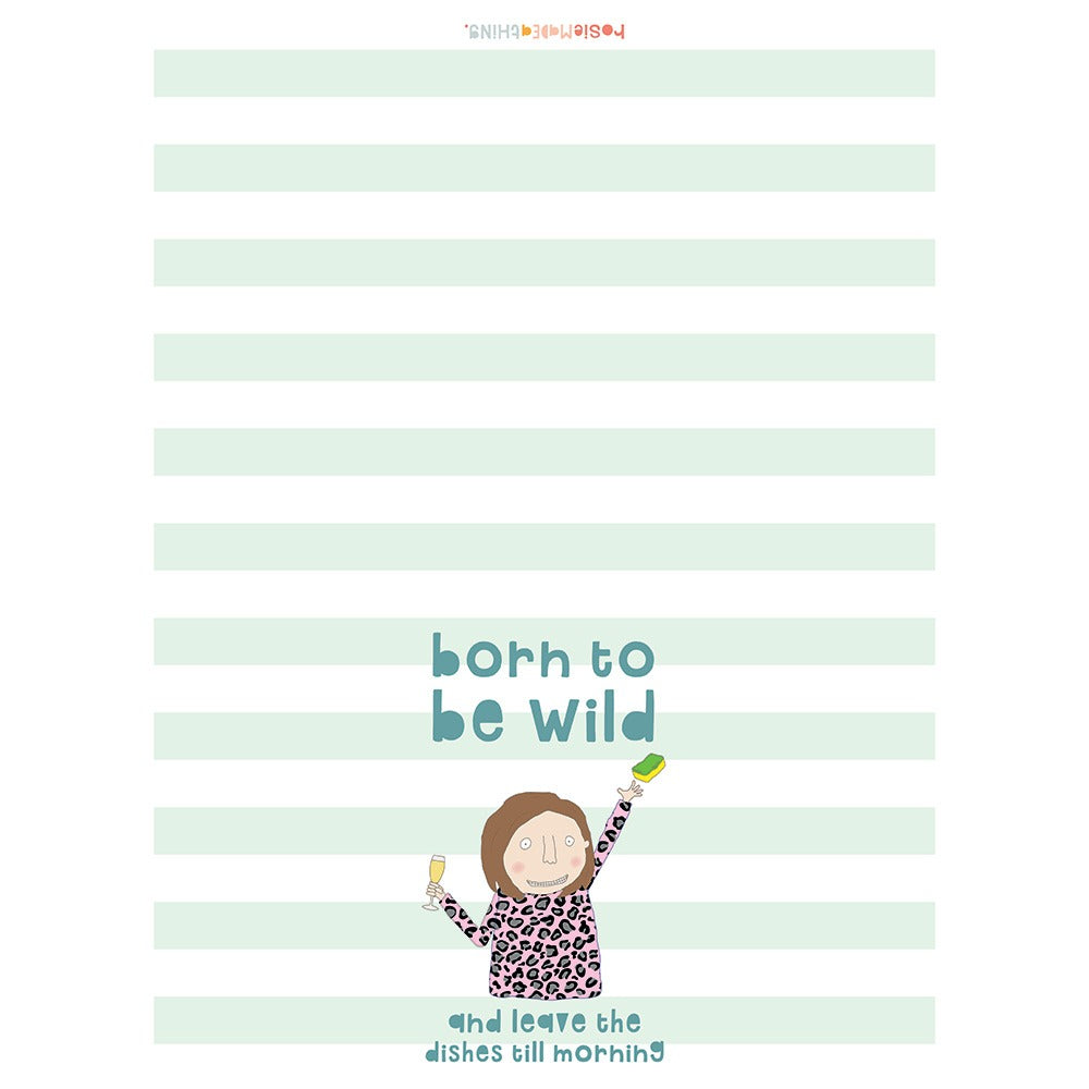Rosie Made a Thing Tea Towel Born to be Wild