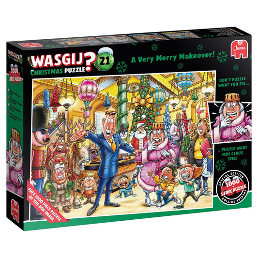 Wasgij? 1000pc Christmas Puzzle #21 A Very Merry Makeover