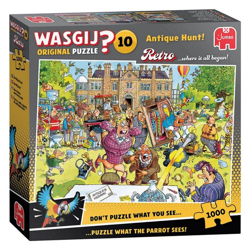 Wasgij? 1000pc Jigsaw Puzzle Retro #10 Antique Hunt
