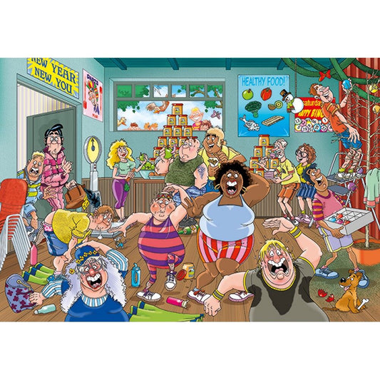 Wasgij? 1000pc Original Jigsaw Puzzle #36 New Year Resolutions