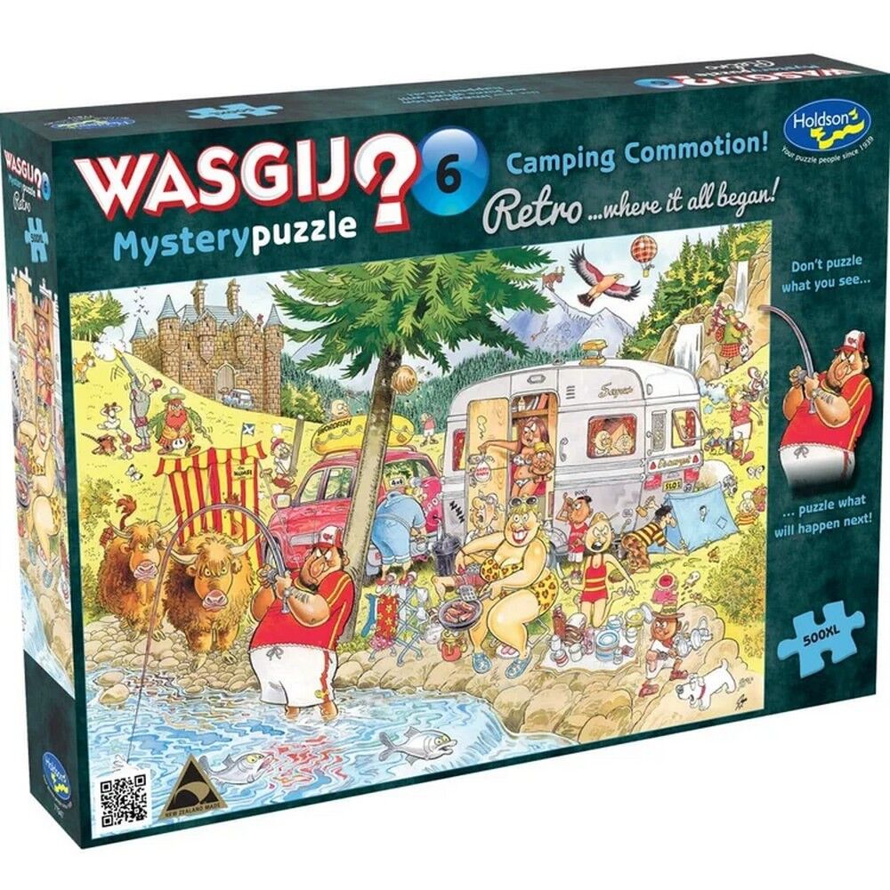Wasgij? 500pc XL Mystery Puzzle #6 Camping Commotion